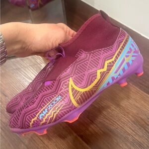 Nike Zoom Maroon and Gold Soccer Cleats